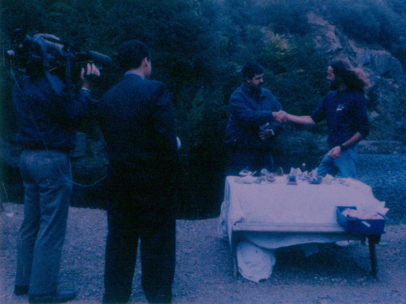 Artefacts Being Handed Over to the